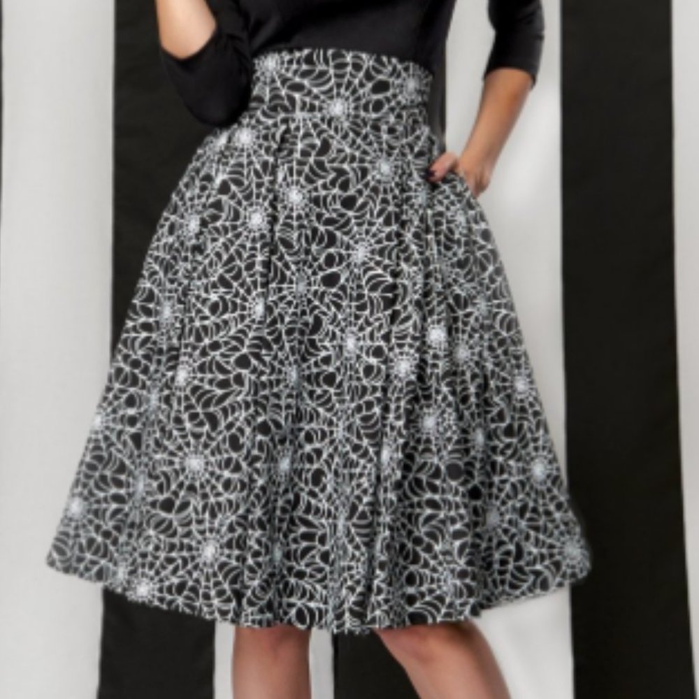 PinUp Girl SpiderWeb Skirt🕸️🕷️
